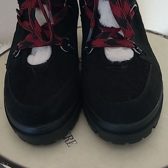 Jellypop Black Lace Front Boots - Picture 4 of 12